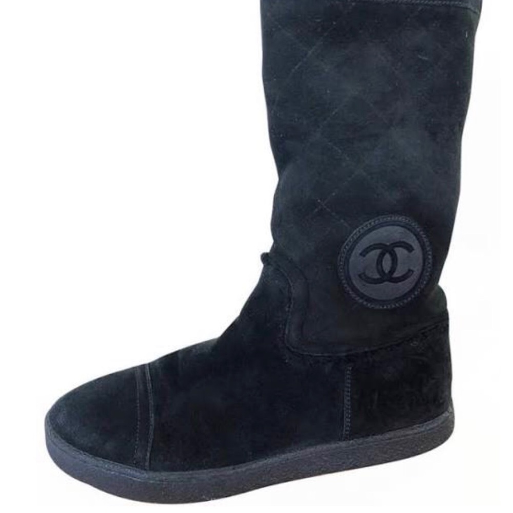 Chanel Shearling Boots